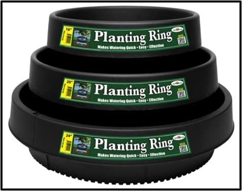 (3) ea. (16, 20 & 24 in) Planting Rings. Edging and Water Retention. Protects Roses, Shrubs, Trees and Separates Rock, Mulch and Grass