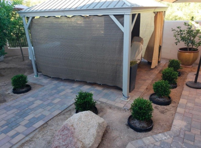 6 Pack of 20 in Planting Rings. Edging and Water Retention. Protects Roses and Shrubs and Separates Rock, Mulch and Grass